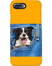 Load image into Gallery viewer, Border Collie In Denim Pocket Gift For Dog Lovers Phone case