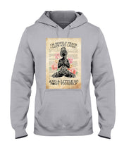 Load image into Gallery viewer, I'm Mostly Peace Love And Light Yoga Gift For Yoga Lovers Hoodie