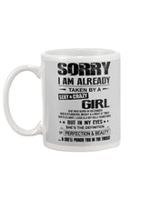 Load image into Gallery viewer, I'm Already Taken By A Sexy And Crazy Girl She Was Born In December Mug