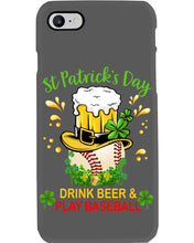 Load image into Gallery viewer, Baseball Drink Beer Day St Patrick's Day Gift For Baseball Lovers Phone case