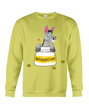 Load image into Gallery viewer, Funny Donkey Anti Depressant Meaning Gift For Women Sweatshirt