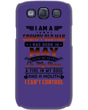 Load image into Gallery viewer, I'm A Grumpy Old Man I Was Born In May With My Heart Phone case