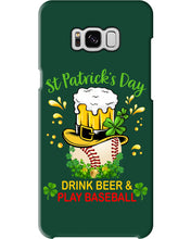 Load image into Gallery viewer, Baseball Drink Beer Day St Patrick's Day Gift For Baseball Lovers Phone case