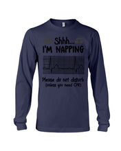 Load image into Gallery viewer, Cute Coffee Cup Shh I’m Napping Please Do Not Disturb Gift For Nurse Unisex Long Sleeve