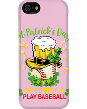 Load image into Gallery viewer, Baseball Drink Beer Day St Patrick's Day Gift For Baseball Lovers Phone case