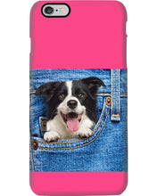 Load image into Gallery viewer, Border Collie In Denim Pocket Gift For Dog Lovers Phone case