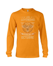 Load image into Gallery viewer, Birthday Meaningful Gift Las Levendas Nacen En Octubre Unisex Long Sleeve