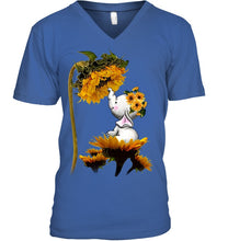 Load image into Gallery viewer, Elephant Sunflower Special Custom Design For Cute Girls Guys V-Neck