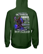 Load image into Gallery viewer, I Was Born In October My Scars Tell Me A Story Birthday Gift Hoodie