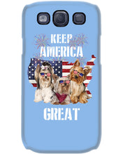 Load image into Gallery viewer, Keep America Great Yorkshire Terrier Gift For Dog Lovers Phone case