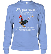 Load image into Gallery viewer, I Need Coffee A Nap A Vacation Duct Tape Hope And A Showel Unisex Long Sleeve