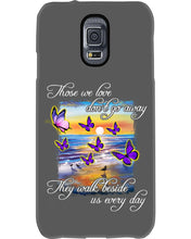 Load image into Gallery viewer, Butterfly Sunset On Beach Those We Love Don't Go Away Gift For Lover Phone case