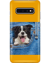 Load image into Gallery viewer, Border Collie In Denim Pocket Gift For Dog Lovers Phone case