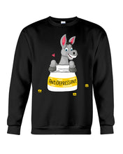 Load image into Gallery viewer, Funny Donkey Anti Depressant Meaning Gift For Women Sweatshirt