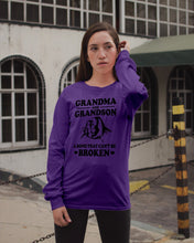 Load image into Gallery viewer, Grandma And Grandson A Bond That Can't Be Broken Custom Design Unisex Long Sleeve