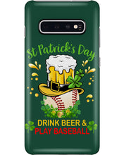 Load image into Gallery viewer, Baseball Drink Beer Day St Patrick's Day Gift For Baseball Lovers Phone case