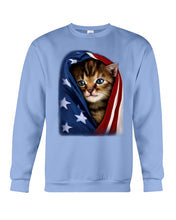 Load image into Gallery viewer, Lovely Tote Bag Cat In American Flag Gift For Cat Lovers Sweatshirt