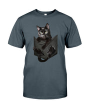 Load image into Gallery viewer, Cat In Your Front Pocket Perfect Gift For Friends Who Loves Cat Guys Tee