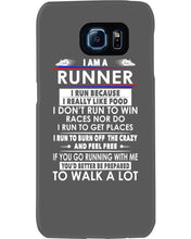 Load image into Gallery viewer, I Am A Runner I Run Because I Really Like Food Custom Design Phone case