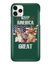 Load image into Gallery viewer, Keep America Great Yorkshire Terrier Gift For Dog Lovers Phone case