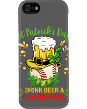 Load image into Gallery viewer, Baseball Drink Beer Day St Patrick's Day Gift For Baseball Lovers Phone case