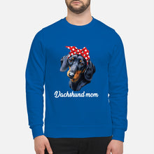 Load image into Gallery viewer, Dachshund Mom With Polka Dots Hair Red Bow Gift For Dog Lovers Sweatshirt