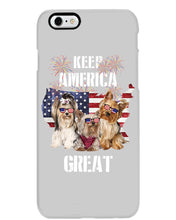 Load image into Gallery viewer, Keep America Great Yorkshire Terrier Gift For Dog Lovers Phone case