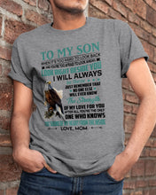 Load image into Gallery viewer, Look Right Beside You Eagle Mom Gift For Son Guys Tee