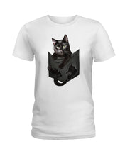 Load image into Gallery viewer, Cat In Your Front Pocket Perfect Gift For Friends Who Loves Cat Ladies Tee