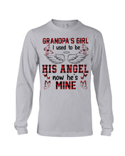Load image into Gallery viewer, Grandpa's Girl I Used To Be His Angel Gift For Men Unisex Long Sleeve