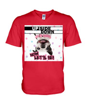 Load image into Gallery viewer, Boston Upside Down Now Let's Be Gift For Dog Lovers Guys V-Neck