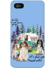 Load image into Gallery viewer, Cavalier King It's Who You Travel With Gift For Dog Lovers Phone case