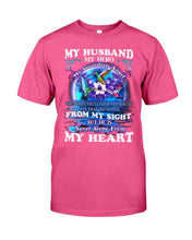 Load image into Gallery viewer, Hummingbird My Husband My Guardian Angel Gift For Angel Husband Guys Tee