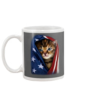 Load image into Gallery viewer, Lovely Tote Bag Cat In American Flag Gift For Cat Lovers Mug