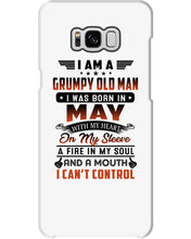 Load image into Gallery viewer, I'm A Grumpy Old Man I Was Born In May With My Heart Phone case