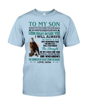 Load image into Gallery viewer, Look Right Beside You Eagle Mom Gift For Son Guys Tee