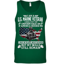 Load image into Gallery viewer, I Am A US Marine Veteran If America Needed Me Gift Unisex Tank Top