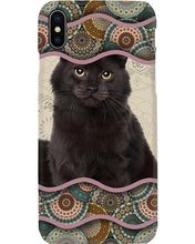 Load image into Gallery viewer, Lovely Phone Case Cute Black Cat Boho Pattern Gift For Cat Lovers Phone case