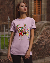 Load image into Gallery viewer, Beagle Gorgeous Reindeer Xmas Lights Gift For Dog Lovers Guys Tee