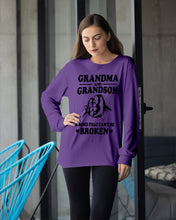 Load image into Gallery viewer, Grandma And Grandson A Bond That Can't Be Broken Custom Design Unisex Long Sleeve