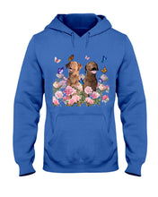 Load image into Gallery viewer, Gift For Dog LoversChesapeake Bay Retriever With Peonies Hoodie