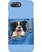 Load image into Gallery viewer, Border Collie In Denim Pocket Gift For Dog Lovers Phone case