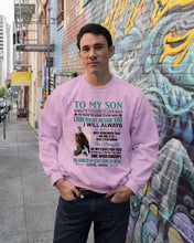 Load image into Gallery viewer, Look Right Beside You Eagle Mom Gift For Son Sweatshirt