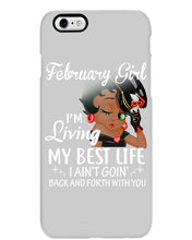 Load image into Gallery viewer, Betty Boop February Girl Living My Best Life Birthday Meaningful Gift Phone case