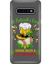 Load image into Gallery viewer, Baseball Drink Beer Day St Patrick's Day Gift For Baseball Lovers Phone case