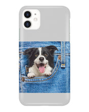 Load image into Gallery viewer, Border Collie In Denim Pocket Gift For Dog Lovers Phone case