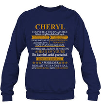 Load image into Gallery viewer, Cheryl Custom Name Gift A Warrior's Mentality With A Poet's Soul Sweatshirt