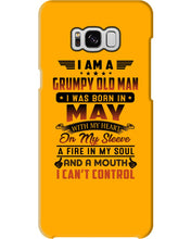 Load image into Gallery viewer, I'm A Grumpy Old Man I Was Born In May With My Heart Phone case
