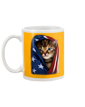 Load image into Gallery viewer, Lovely Tote Bag Cat In American Flag Gift For Cat Lovers Mug