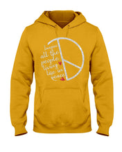 Load image into Gallery viewer, Image All The People Living Life In Peace Custom Design For Friends Hoodie